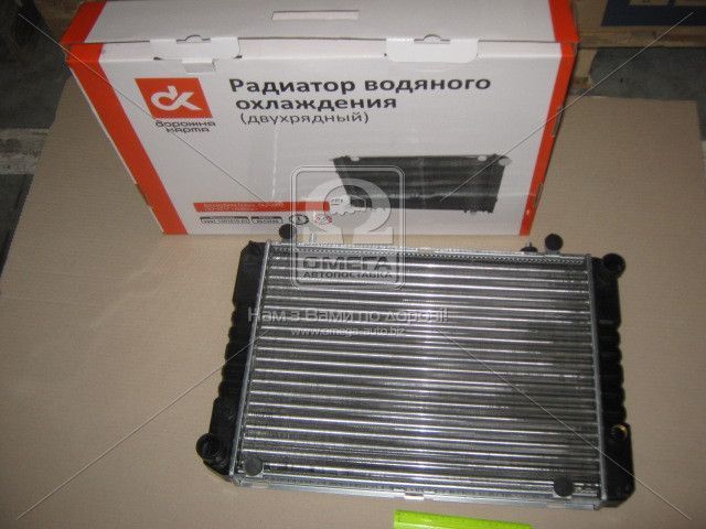 Радиатор водного охлаждения ГАЗ-3302 (2-х рядный) (под рамку) 42 мм <ДК> (2-й сорт) - фото 