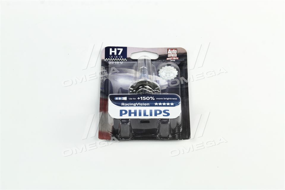 Лампа накалу H7 RacingVision +150 more light (вир-во Philips) - фото 