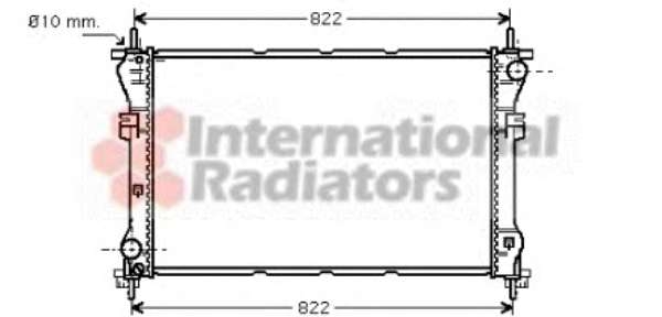 Радиатор TRANSIT 24TD MT AC 00-06 (Van Wezel) - фото 