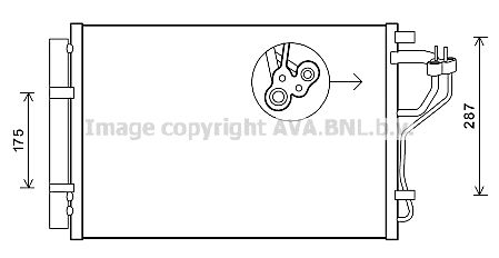 Радиатор кондиционера Hyundai Elantra 11-/I30 12-/Kia Ceed/Cerato/K3 12- (Mobis) - фото 