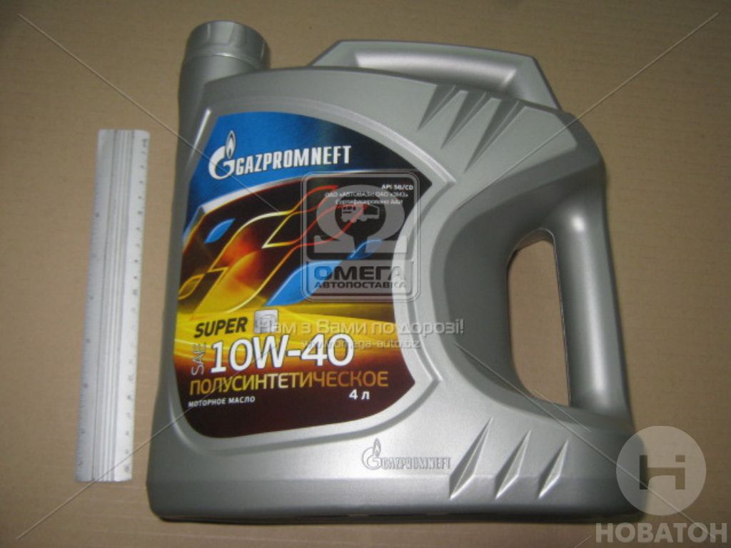 Масло моторное Gazpromneft Super 10W-40 API SG/CD (Канистра 4л) - фото 