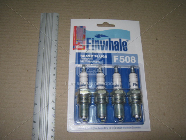 Свічка запалювання ВАЗ 2108-2109 (компл.4 шт) (вир-во FINWHALE) - фото 