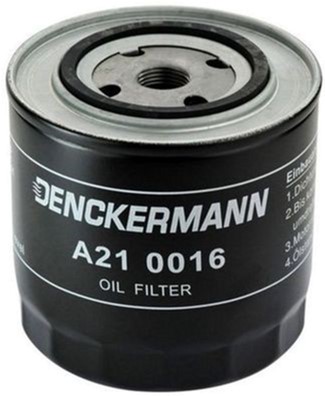 Фильтр масляный двигателя VW T4 1.9 D 90-03, AUDI 100 2.0-2.4 D 82-94 (DENCKERMANN) Denckermann A210016 - фото 