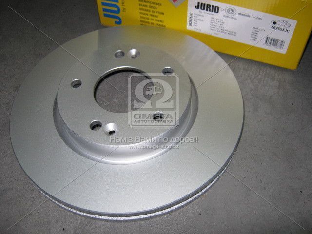 Диск тормозной передний (вентилируемый) (в упаковке два диска, цена указана за один) (Jurid) - фото 