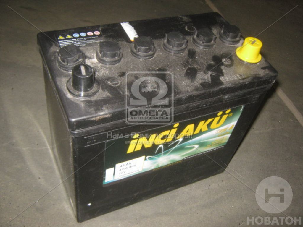 Аккумулятор  45 Ah-12v INCI AKU SuprA (jap) (236х133х223), L, EN 380 1006194 - фото 