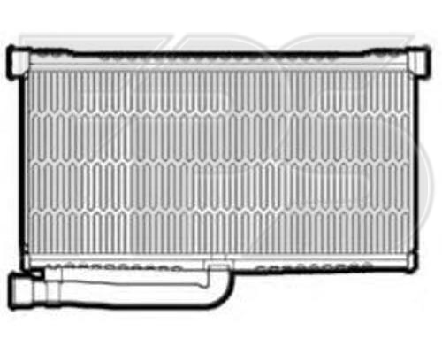 Радиатор отопителя (печка) A6 IV 08/04 (AVA COOLING) - фото 