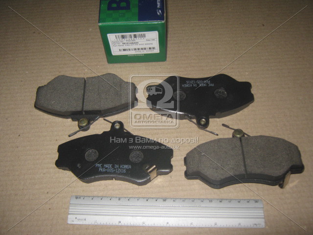Колодки тормозные дисковые HYUNDAI (Хендай) PORTER1.25T (PARTS-MALL) - фото 