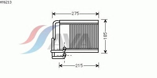 Радиатор отопителя HYUNAI I30 (AVA) - фото 