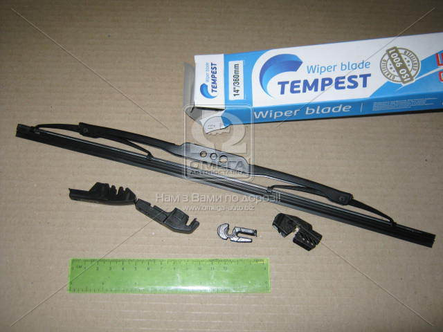 Щетка стеклоочистителя 14««/360мм. (4 коннектора) <Tempest> TEMPEST TPS-14 - фото 