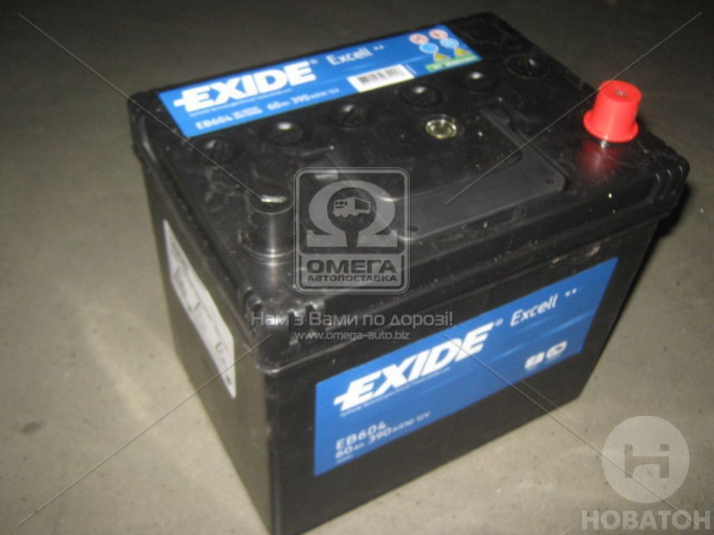 Акумулятор   60Ah-12v Exide EXCELL(230х172х220),R,EN480 EXIDE EB604 - фото 