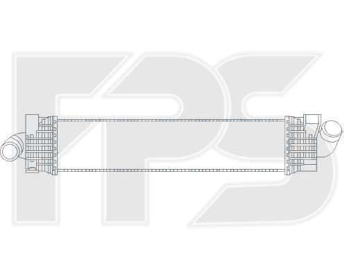 Интеркулер FD FOCUS C-MAX(03-)1.6 TDCi(+)[OE 1231015] (NISSENS) - фото 