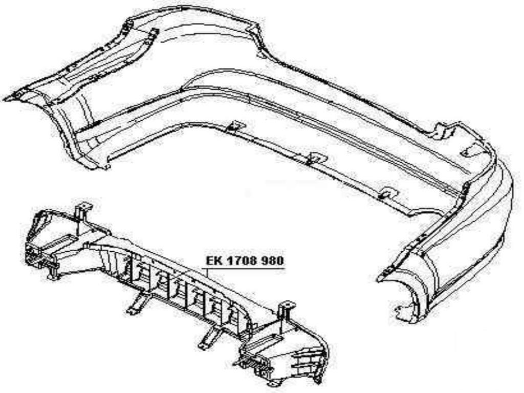 Детали бампера авео т300 схема
