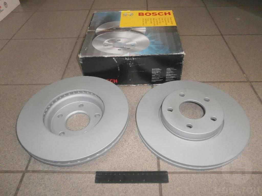 Диск тормозной передний (вентилируемый) (в упаковке 2 штуки, ценаа указана за 1) (Bosch) - фото 
