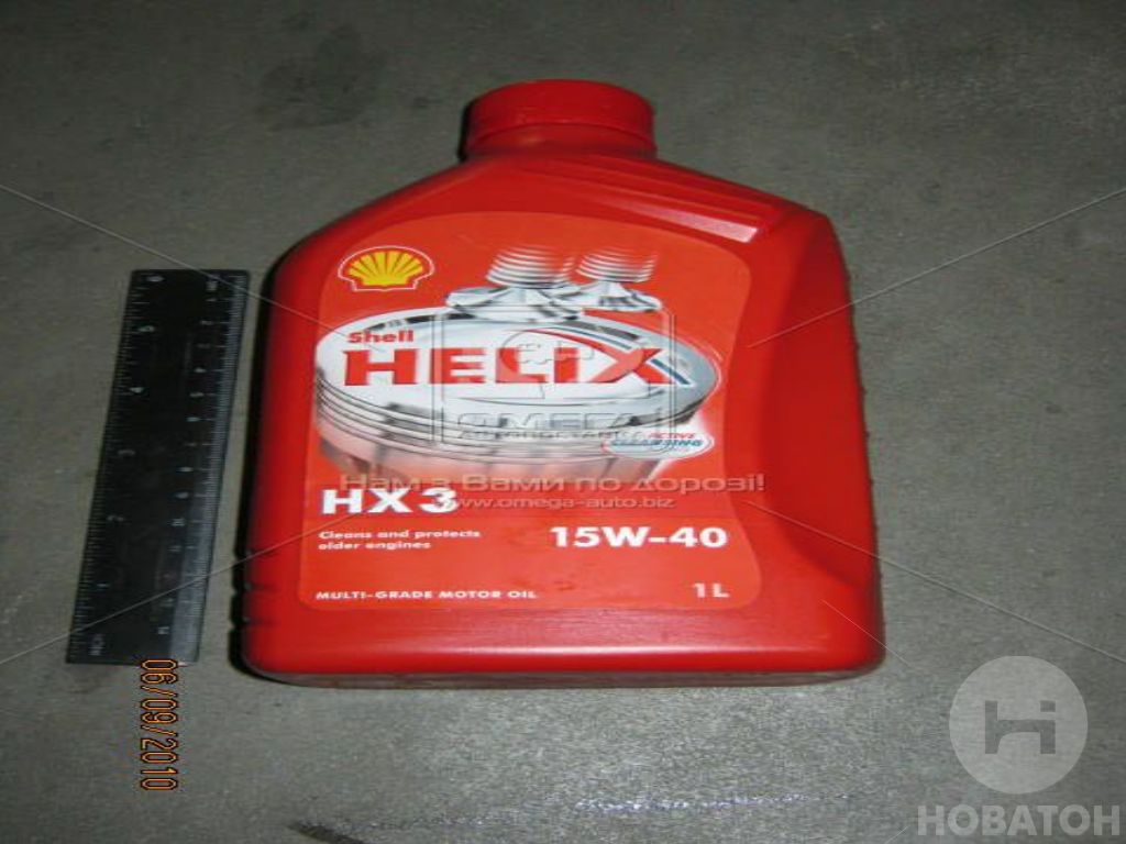 Масло моторное SHELL Helix HX3 SAE 15W-40 SJ/CF (Канистра 1л) - фото 