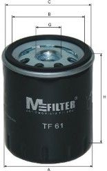 Фильтр масляный Citroen (M-Filter) TF61 - фото 