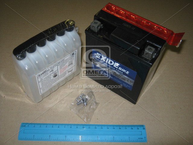 Аккумулятор    6Ah-12v Exide AGM (ETX7L-BS) (113х70х130) R, EN100 - фото 