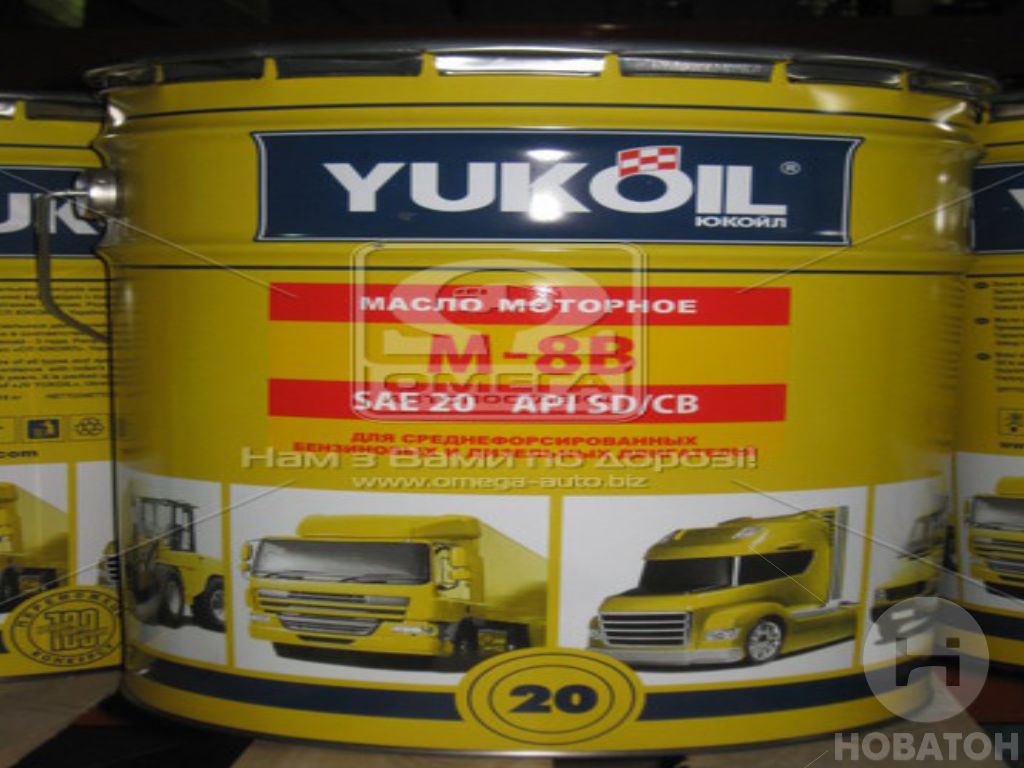 Масло моторное Yukoil М-8В SAE 20W20 API SD/CB (Канистра 20 л) СП Юкойл ООО 5906 - фото 
