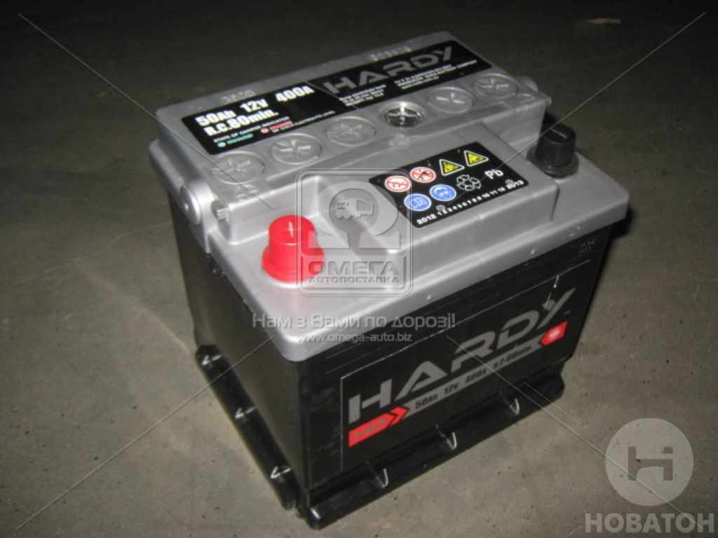 Аккумулятор   50Ah-12v HARDY PROFI (207x175x190),L,EN400 - фото 0