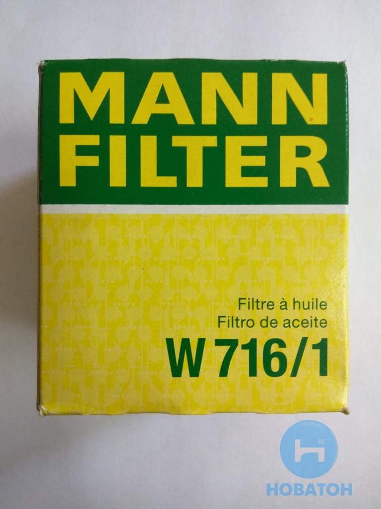 Фильтр масляный PSA, FIAT (MANN) W716/1 - фото 3