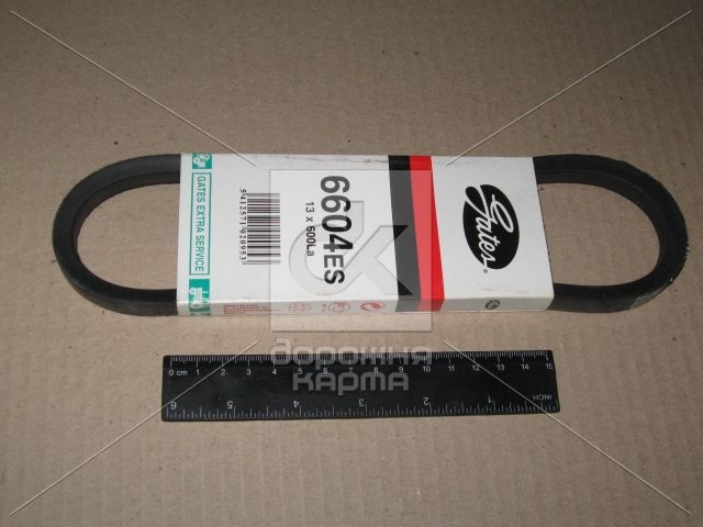 Ремінь клиновий 13x600 (вир-во Gates) GATES 6604ES - фото 