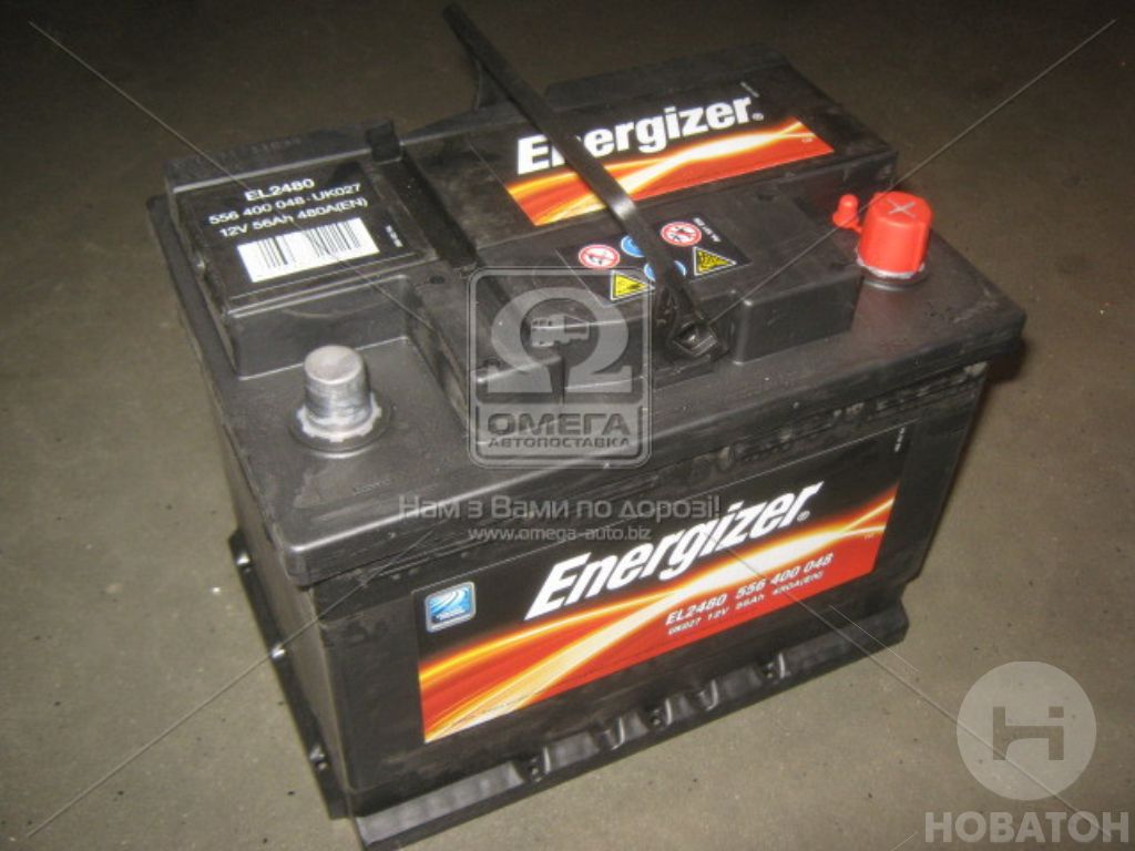 Акумулятор 56Ah-12v Energizer (242х175х190), R, EN480 - фото 