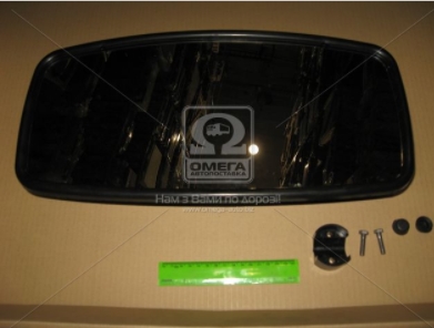 Зеркало боковое КамАЗ стандартное (черный европластик) (Рекардо) - фото 