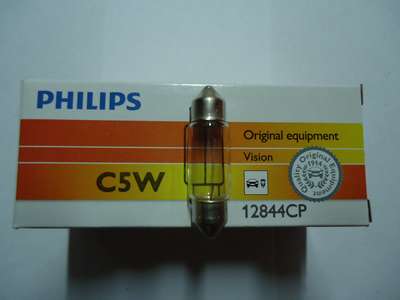 Лампа накалу C5W 12V SV8,5 3200К (вир-во Philips) PHILIPS 12844CP - фото 