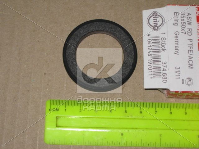 Сальник FRONT FORD, PSA 35X50X7/AW RD PTFE (вир-во Elring) ELRING 374.680 - фото 