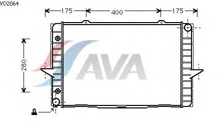 VOLVO 840/850 1/91- Радиатор 2.0i 10V +A [OE. 8603823] (AVA COOLING - фото 