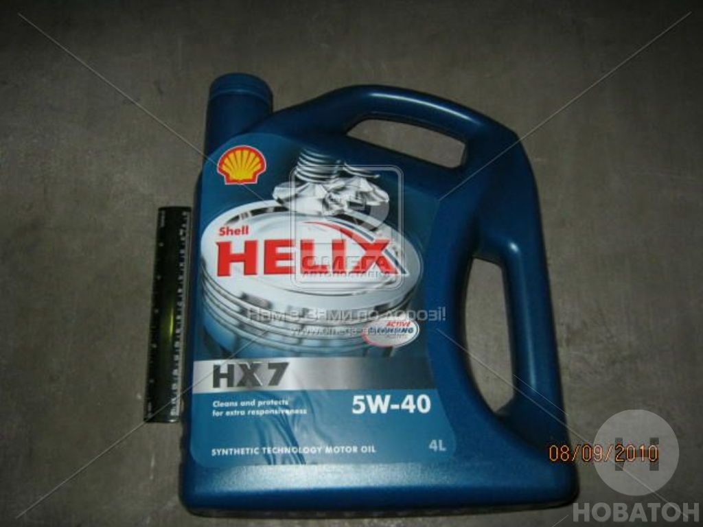 Масло моторное SHELL Helix HX7 SAE 5W-40 SM/CF (Канистра 4л) - фото 