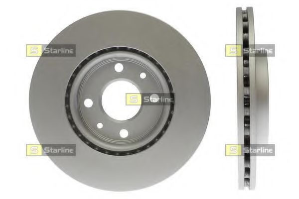 Диск тормозной передний (вентилируемый) (в упаковке два диска, цена указана за один) (Starline) - фото 