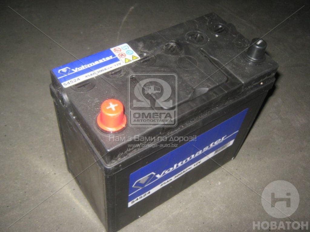 Аккумулятор  45Ah-12v VOLTMASTER (235х127х226),L,EN300 - фото 
