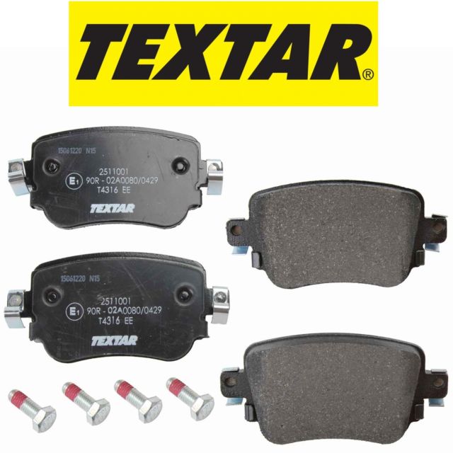Колодки тормозные задние (дисковые) комплект (TEXTAR) 2511001 - фото 