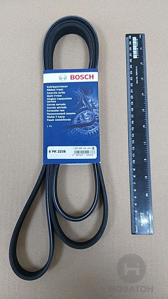 Ремінь пкліновий 6 рк 2238 (вир-во Bosch) - фото 0