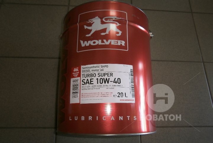 Масло моторное Wolver Turbo Super SAE 10W-40 API CI-4/SL (Канистра 5л) Made in Germany 10583 - фото 1