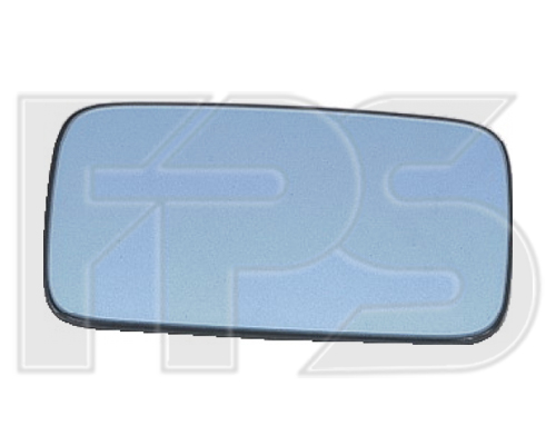 Вкладыш (стекло) зеркала левый плоский (с обогревом) BMW (БМВ) 5 E34 -97 (FPS) - фото 