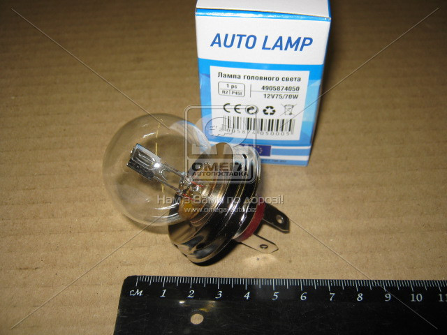 Лампа головного света R2 P45t 12V 75/70W <Tempest> - фото 