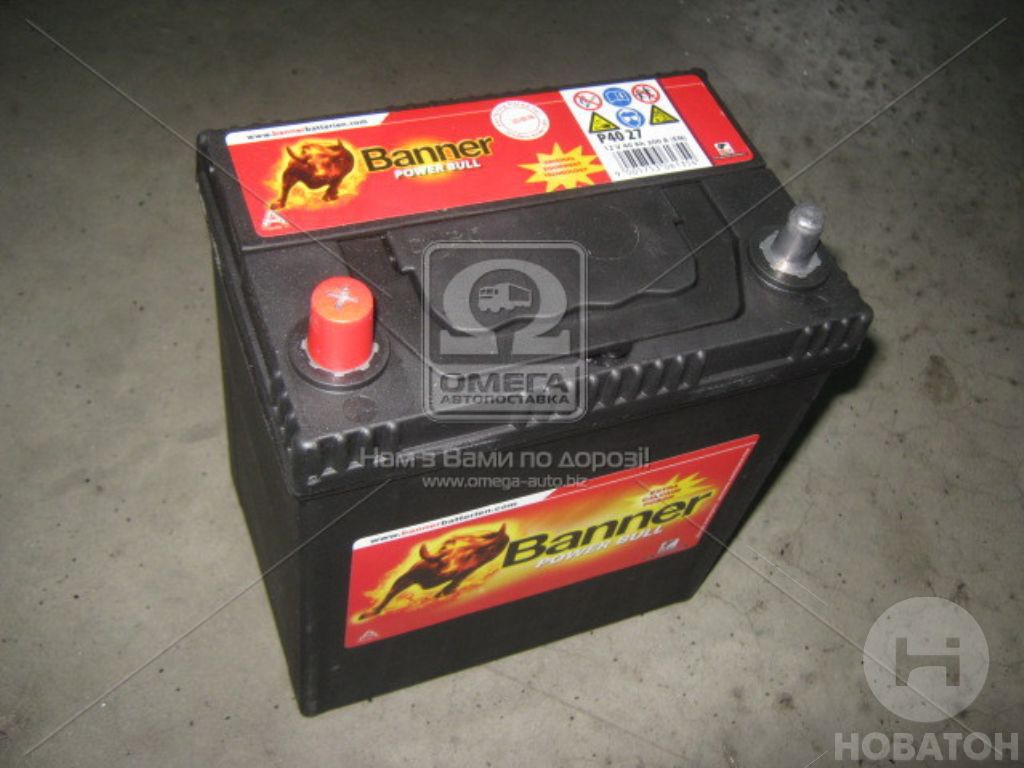Аккумулятор 40 Ah-12v Banner Power Bull (187x127x226), L, EN 300 - фото 