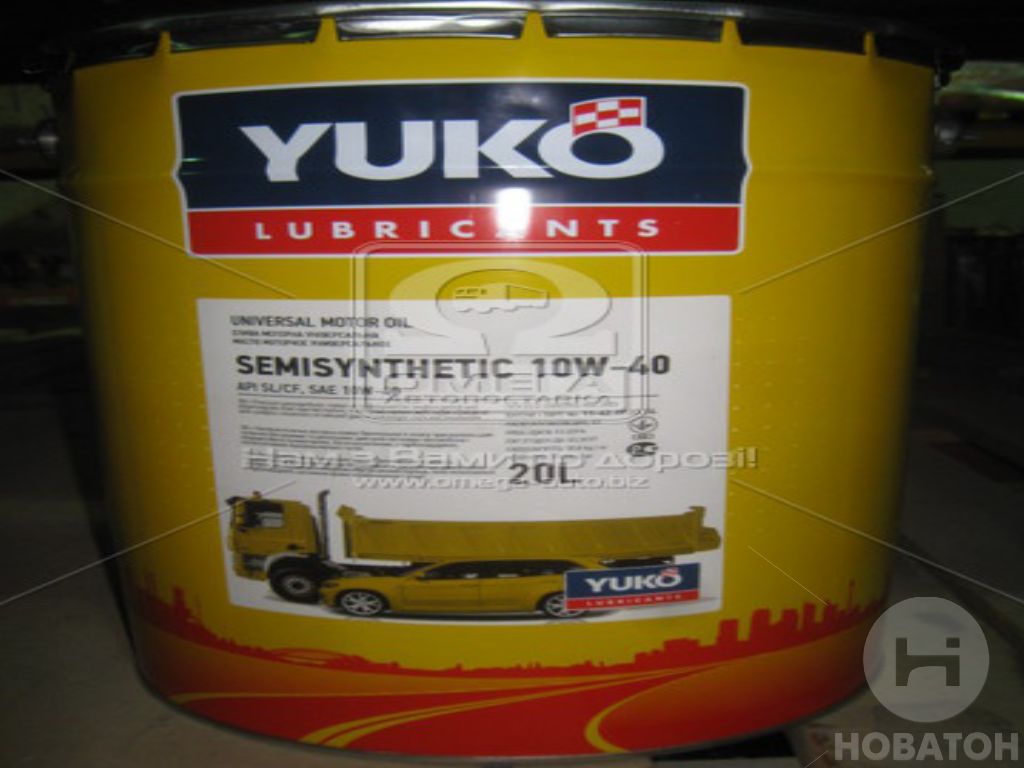 Олива моторн.Yukoil SEMISYNTHETIC SAE 10W-40 API SJ/CF-4 (Каністра 20л) - фото 