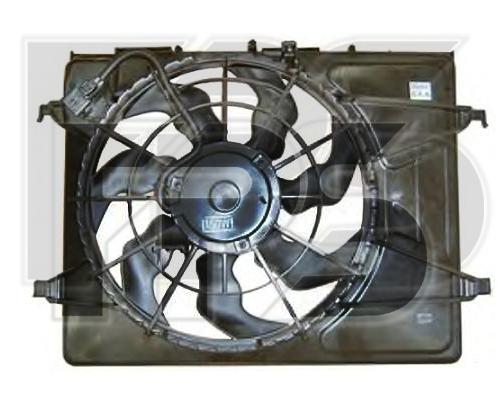 Вентилятор радіатора охолодження в зборі (вир-во Mobis) - фото 