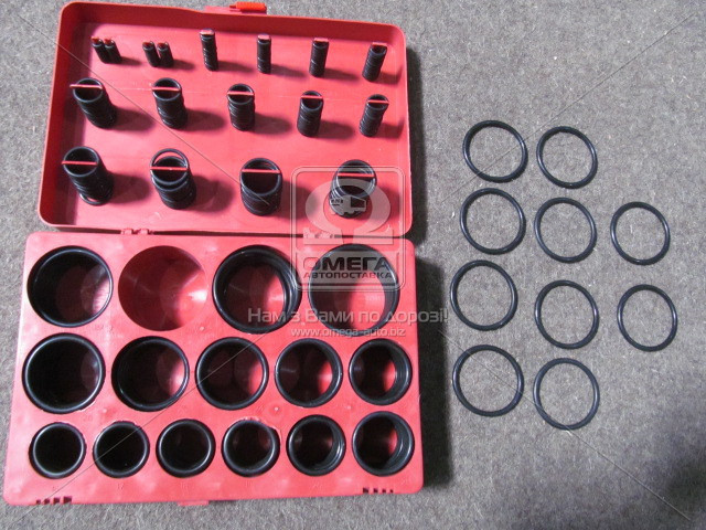 Кільце ущільнюване гумове комплект чорні (діам. 2,8-47,7 мм) (RIDER)) - фото 