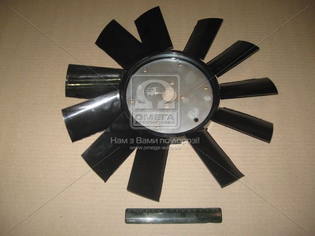 Вентилятор системи охолодження ГАЗ 3302,2217 ( дв.ЗМЗ 405) 11 лопаст. - фото 