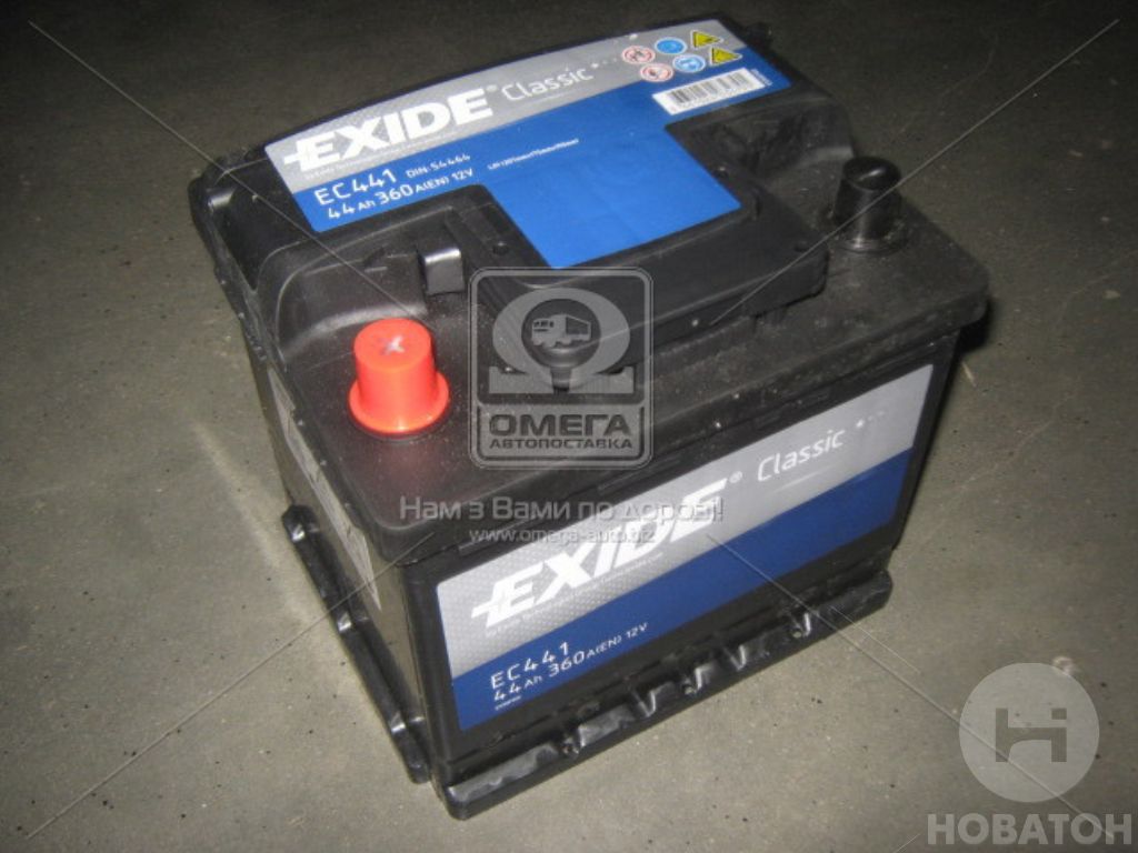Акумулятор   44Ah-12v Exide CLASSIC(207х175х190),L,EN360 EXIDE EC441 - фото 