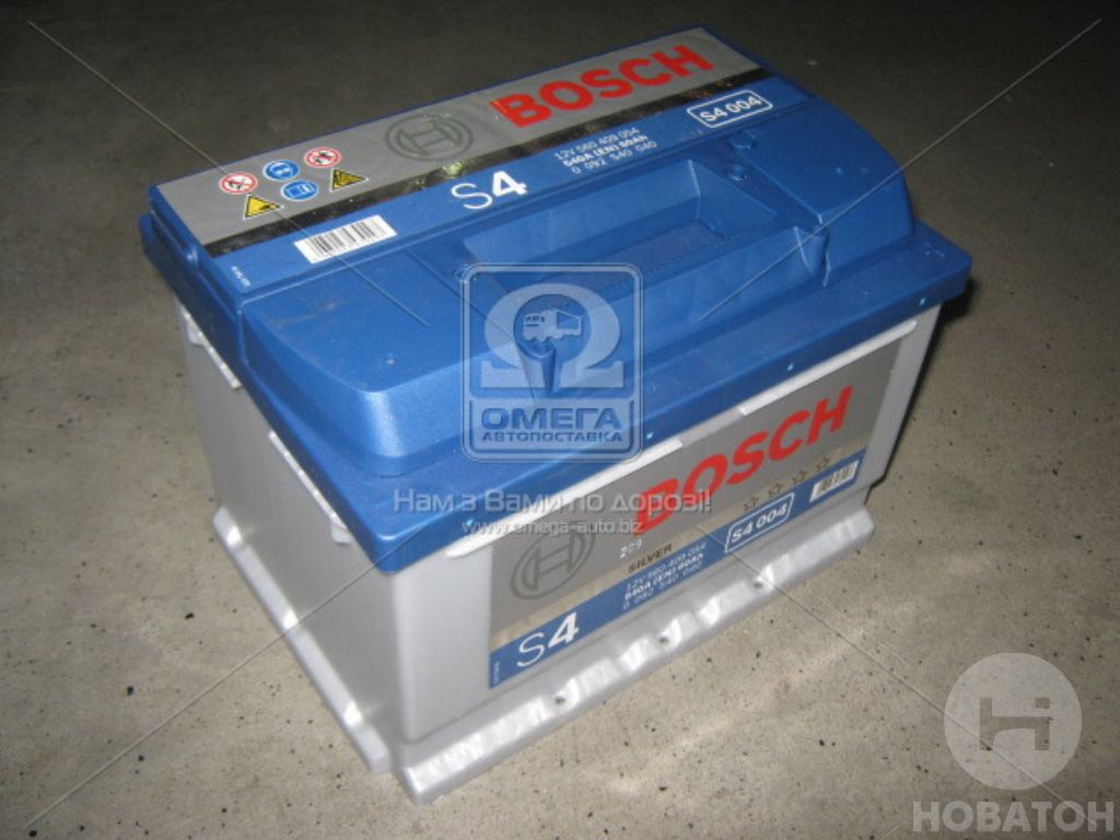 Акумулятор 60Ah-12v BOSCH (S4004) (242x175x175),R,EN540 - фото 0