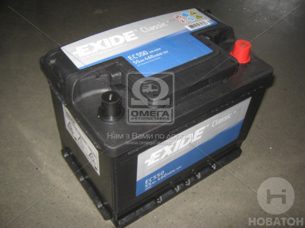 Акумулятор 55Ah-12v Exide CLASSIC (242х175х190), R, EN460 - фото 0