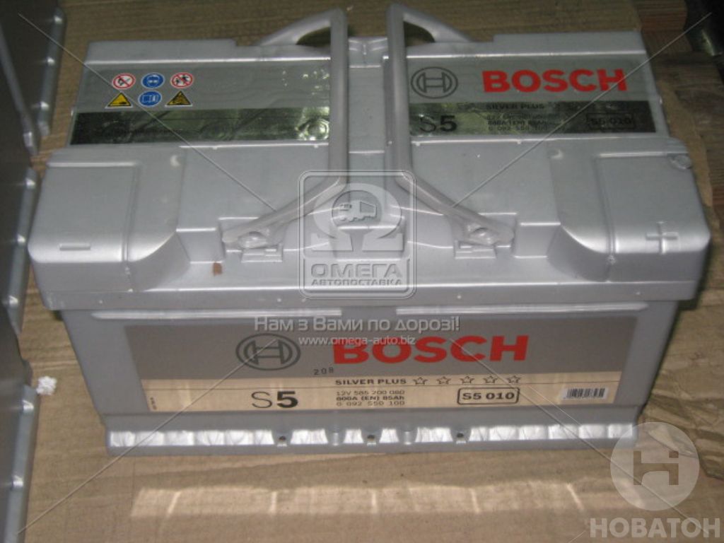 Аккумулятор   85Ah-12v BOSCH (S5010) (315x175x175),R,EN800 0092S50100 - фото 
