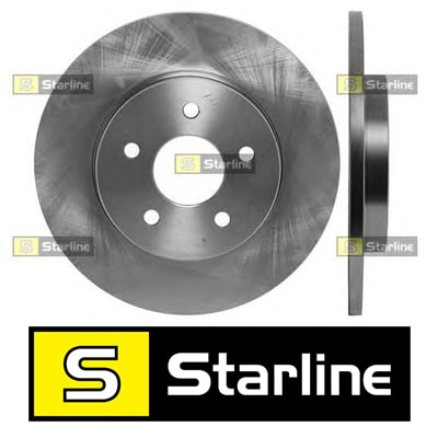 Диск тормозной задний (в упаковке два диска, цена указана за один) (Starline) PB1187 - фото 
