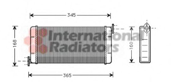 Радиатор отопителя MERCEDES 190 (W201) 82- (NRF) - фото 