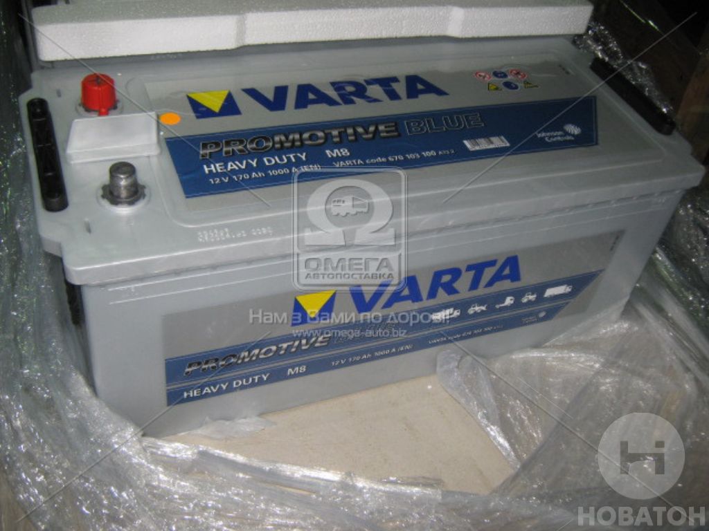 Акумулятор 170Ah-12v VARTA PM Blue (M8) (513x223x223), L, EN1000 670 103 100 - фото 