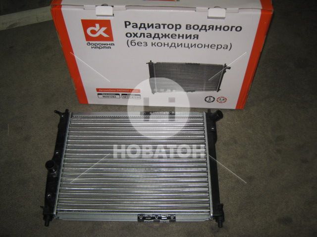 Радиатор охлаждения двигателя DAEWOO LANOS (без кондиционера) <ДК> - фото 